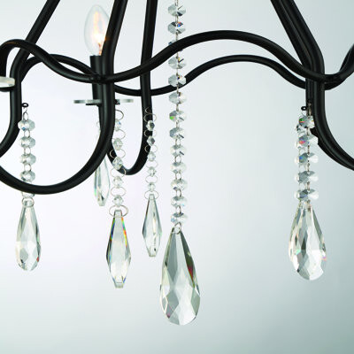 Eurofase Adaire 5 - Light Steel Dimmable Classic / Traditional Chandelier