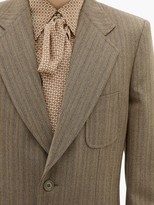 Thumbnail for your product : Gucci Single-breasted Herringbone Wool-blend Blazer - Brown