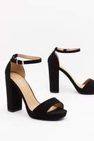 Thumbnail for your product : Womens High on You Faux Suede Platform Heels - black - 8