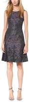 Thumbnail for your product : Michael Kors Collection Inverted-Pleat Silk-Jacquard Dress