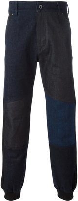 Diesel Black Gold patchwork gathered ankle trousers - men - Cotton - S
