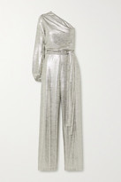 silver lame jumpsuit