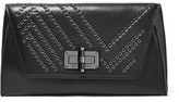 Thumbnail for your product : Diane von Furstenberg Gallery Uptown Eyelet-Embellished Leather Clutch