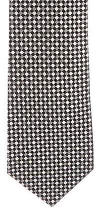 Charvet Jacquard Checkerboard Silk Tie