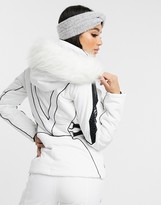 Thumbnail for your product : Dare 2b X Julien Macdonald Highness ski jacket in white