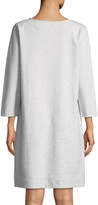 Thumbnail for your product : Joan Vass Circle-Pocket Cotton Shift Dress