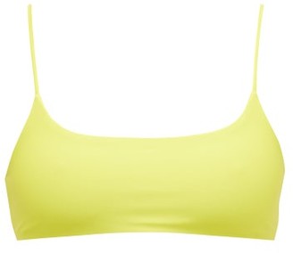 JADE SWIM Muse Scoop-neck Bikini Top - Light Green