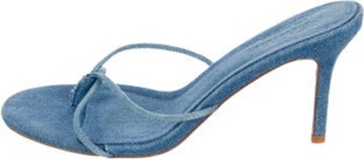 Femme LA Denim Slides Black