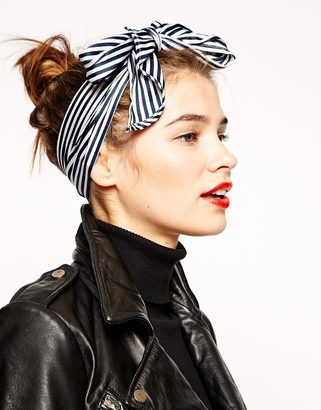 ASOS Stripe Print Headscarf