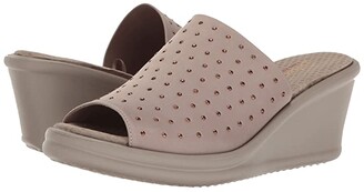 skechers floral mules