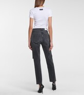 Thumbnail for your product : RE/DONE 70s Distressed Mid-Rise Slim Jeans