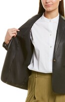 Thumbnail for your product : Vince Fitted Leather Blazer