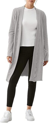 gray long cardigan