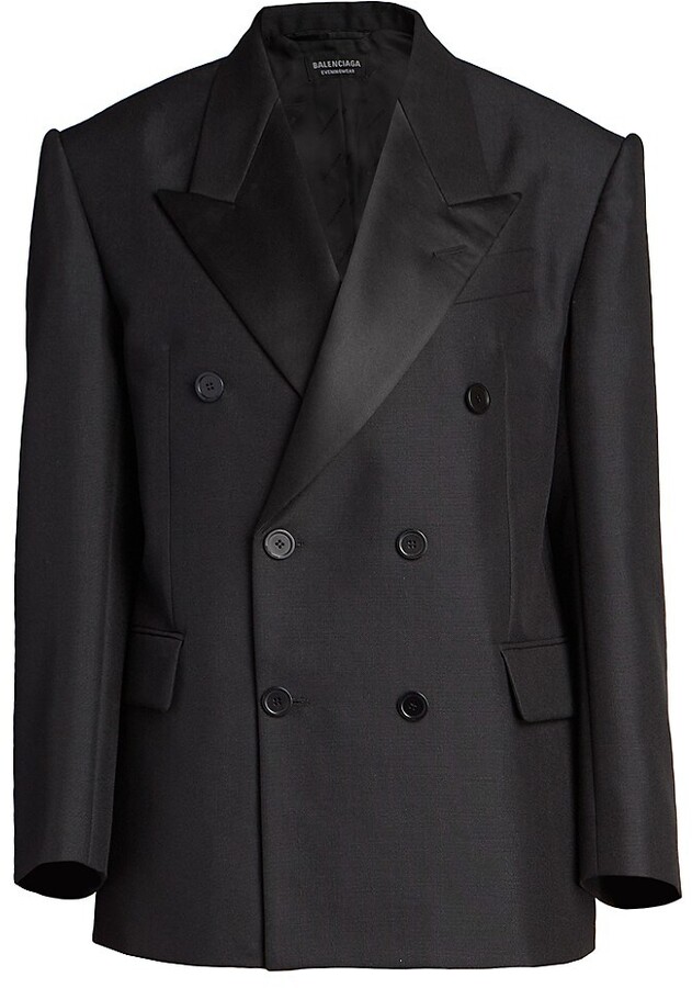 Balenciaga Oversized Vintage Jersey Blazer Jacket - ShopStyle