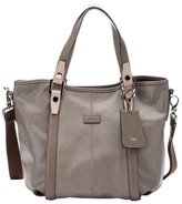 Thumbnail for your product : Tod's stone coated canvas convertible top handle tote
