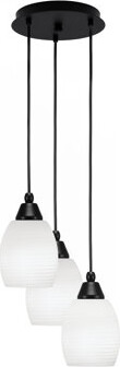 Toltec Lighting Array 3 Light Cord Hung Cluster Pendalier With 5\