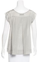 Thumbnail for your product : Zucca Gathered Silk-Blend Top
