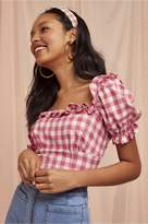 Thumbnail for your product : Finders Keepers GIGI BODICE fuschia check