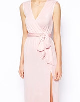 Thumbnail for your product : ASOS PETITE Sleeveless Wrap Maxi Dress