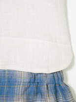 Thumbnail for your product : La Stupenderia plain shirt and checked shorts set