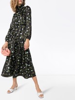 Thumbnail for your product : Borgo de Nor Eugenia floral-print jacquard midi dress