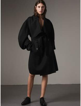 Burberry Double-faced Wool Cashmere Sculptural Coat