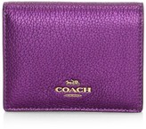 Thumbnail for your product : Coach Metallic Leather Bi-Fold Wallet