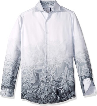 Azaro Uomo Men's Italian Style Long Sleeve Dress Shirt Casual Button Down