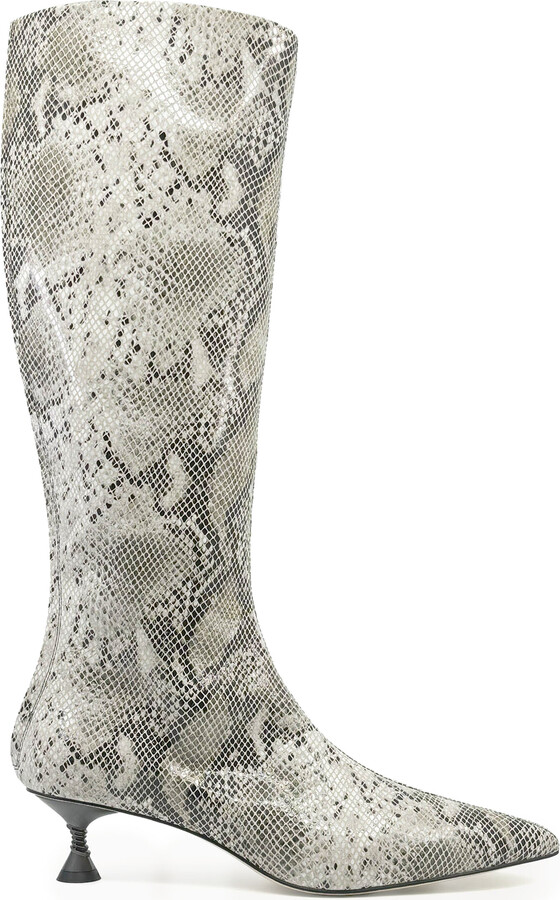 Studio Amelia Print Leather BootsAmelia