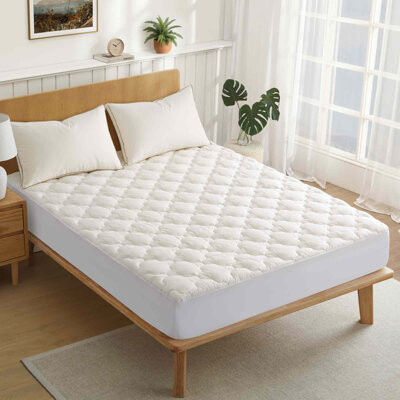 Alwyn Home Down Alternative Mattress Pad with Organic Fabric