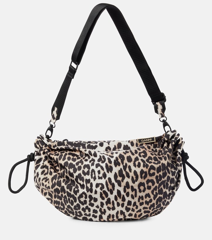 Ganni Leopardprint shoulder bag ShopStyle