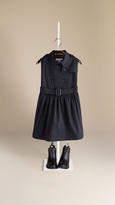 Thumbnail for your product : Burberry Sleeveless Stretch Cotton Trench Dress
