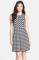 Thumbnail for your product : Nordstrom FELICITY & COCO Stripe Stretch Cotton Fit & Flare Dress Exclusive)