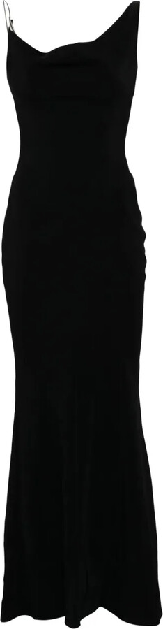 Thierry Mugler Cowl-Neck Dress