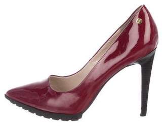 Calvin Klein Patent Leather Pointed-Toe Pumps