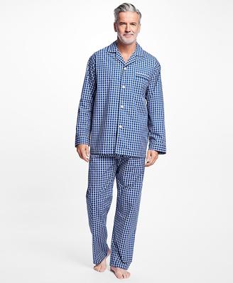 Brooks Brothers Graph Check Pajamas