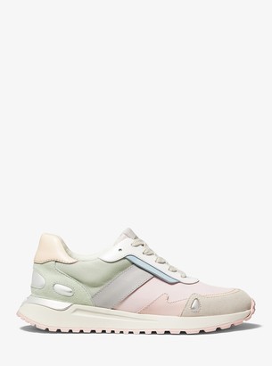 Monroe canvas and suede trainer Clearance