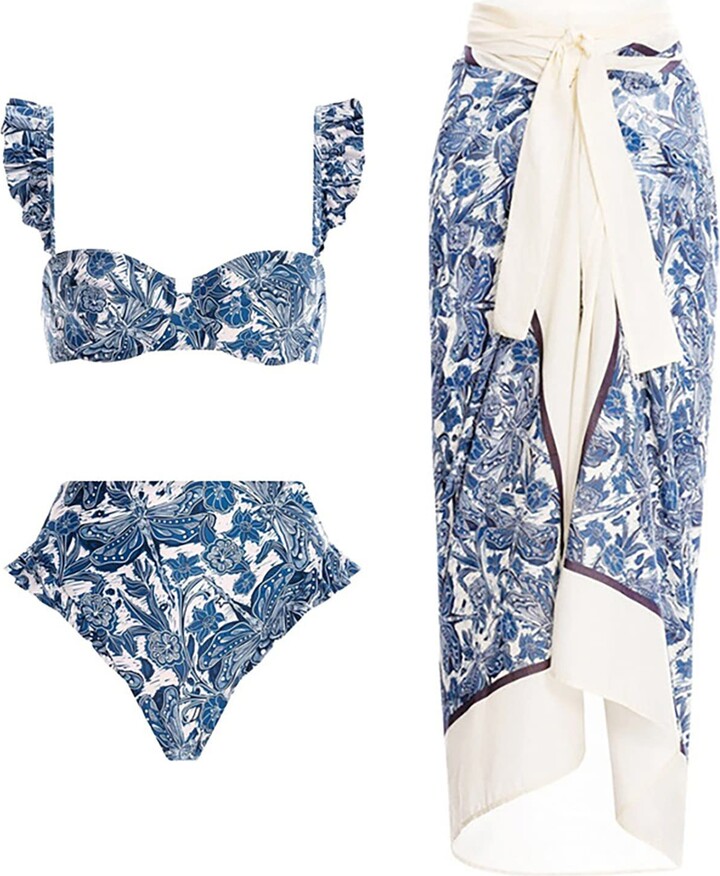 Baodan Fashion Womens Ladies Vintage Lace Bikini Tie Around Bikini