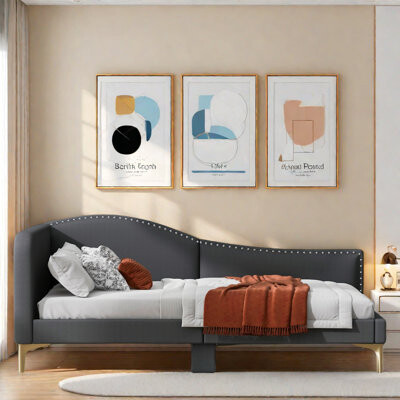 House of Hampton Upholstered Daybed With Headboard And Armrest