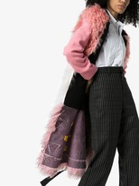 Thumbnail for your product : Duran Lantink Colour-Blocked Shearling Vest Coat