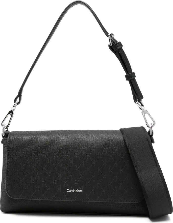 Calvin Klein Monogram-Logo Shoulder Bag