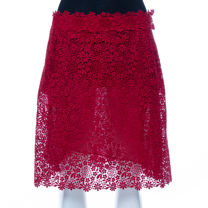 Red Valentino Lace Skirt | Shop The Largest Collection | ShopStyle