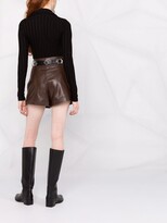 Thumbnail for your product : Manokhi Jett leather shorts