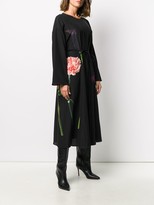 Thumbnail for your product : Valentino Tie-Waist Floral Print Dress