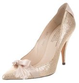 Thumbnail for your product : Pedro Garcia Glitter Bow Pumps