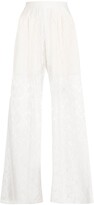 Thumbnail for your product : MM6 MAISON MARGIELA Floral Lace Palazzo Trousers