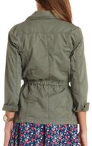 Thumbnail for your product : Charlotte Russe Studded Zip-Up Anorak Jacket