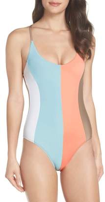 Pilyq Farrah Stripe One-Piece Swimsuit