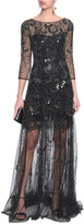 Thumbnail for your product : Jenny Packham Embellished Tulle Gown