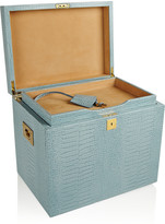 Thumbnail for your product : Smythson Mara Deluxe croc-effect leather jewelry box